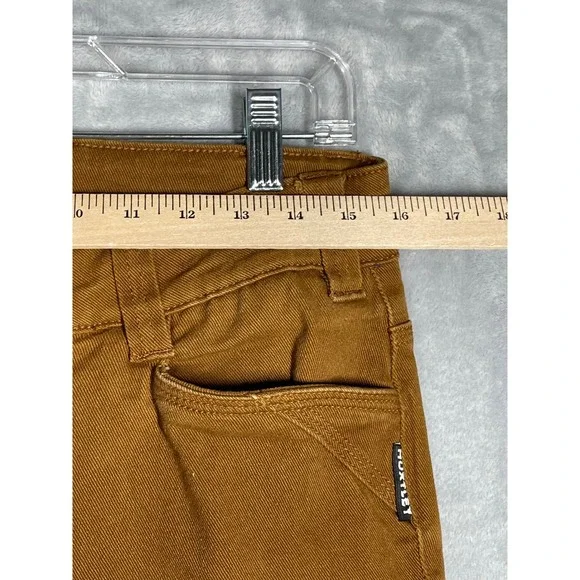 Huxtley Workwear Co Mens 32x32 Tobacco Brown Double Knee Slim Straight Pants - Picture 10 of 14